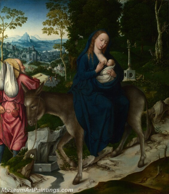 The Flight into Egypt Painting