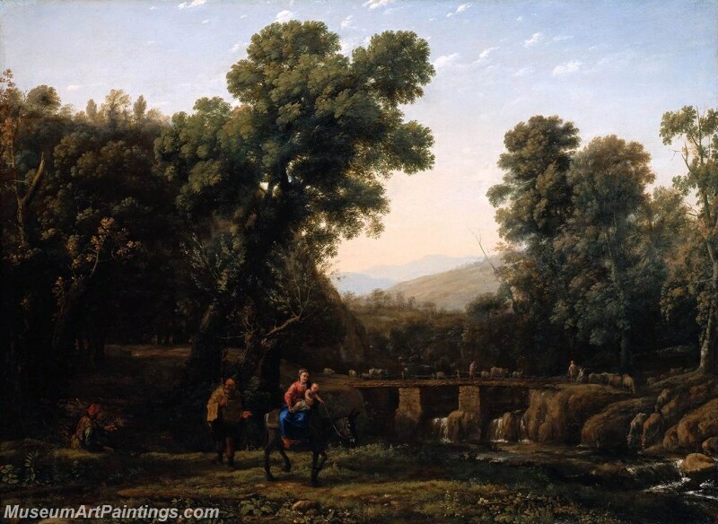 The Flight into Egypt Painting