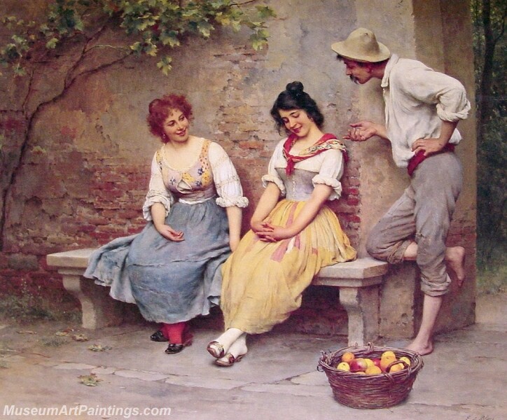 The Flirtation Painting