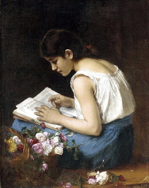 The Flower Girl Painting