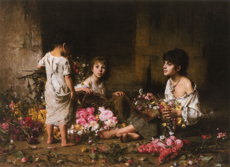 The Flower Girls Painting