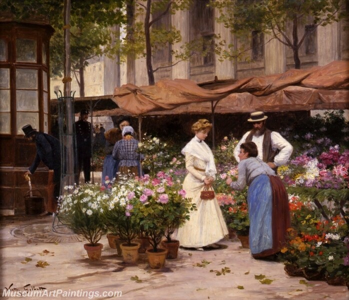 The Flower Market 1 Painting