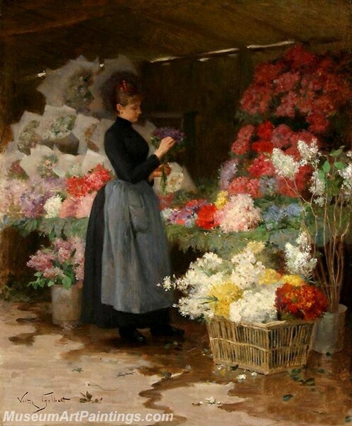 The Flower Market 3 Painting