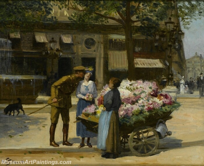 The Flower Seller 2 Painting