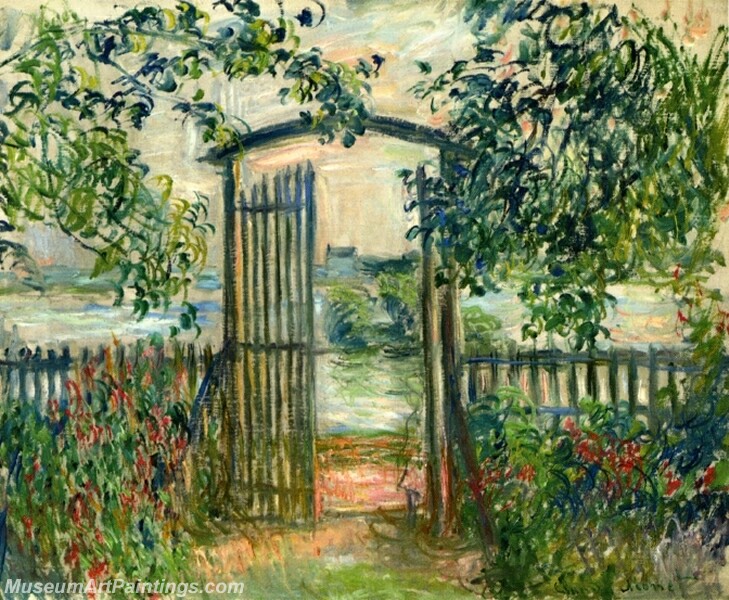 The Garden Gate at Vetheuil Painting