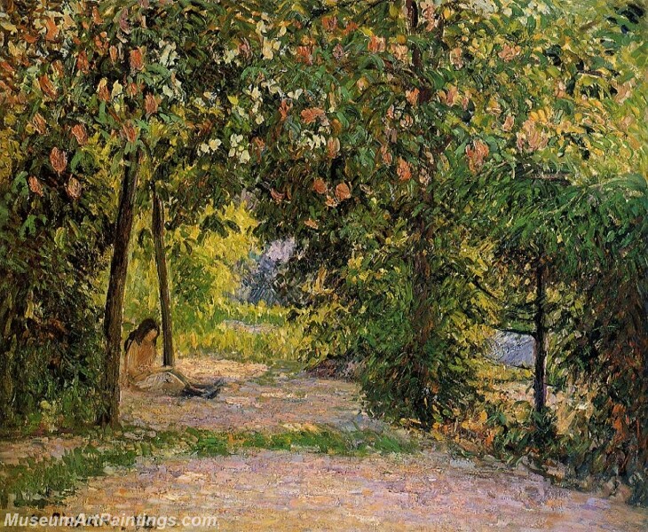 The Garden in Spring Eragny Painting