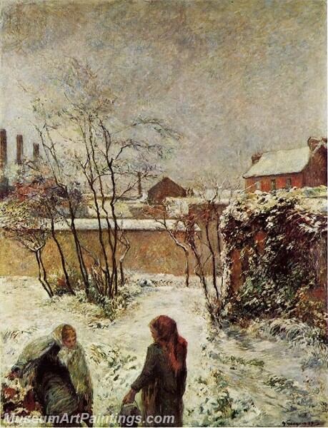 The Garden in Winter rue Carcel Painting