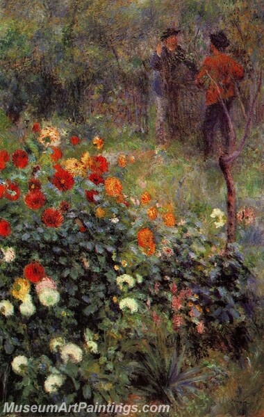 The Garden in the Rue Cortot at Montmartre Painting