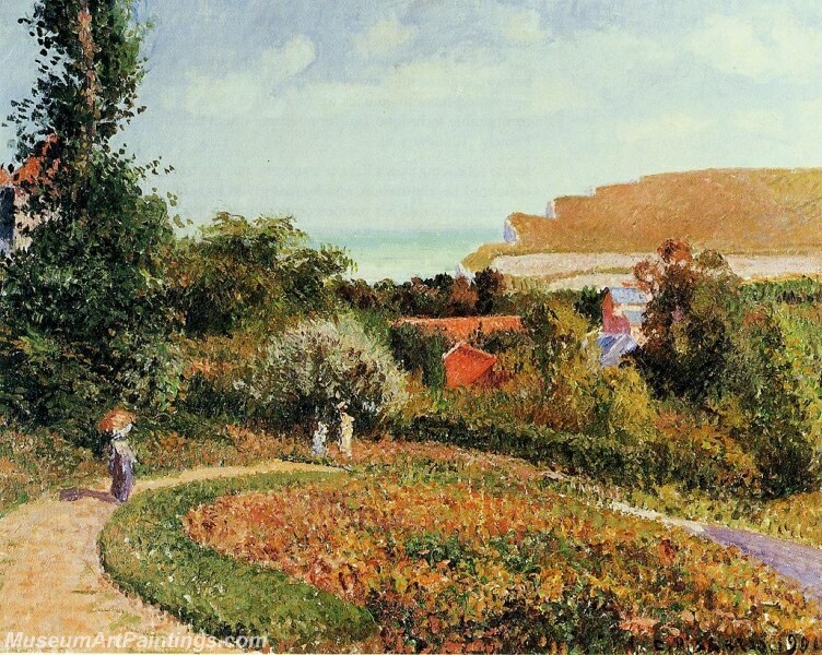 The Garden of the Hotel Berneval Painting