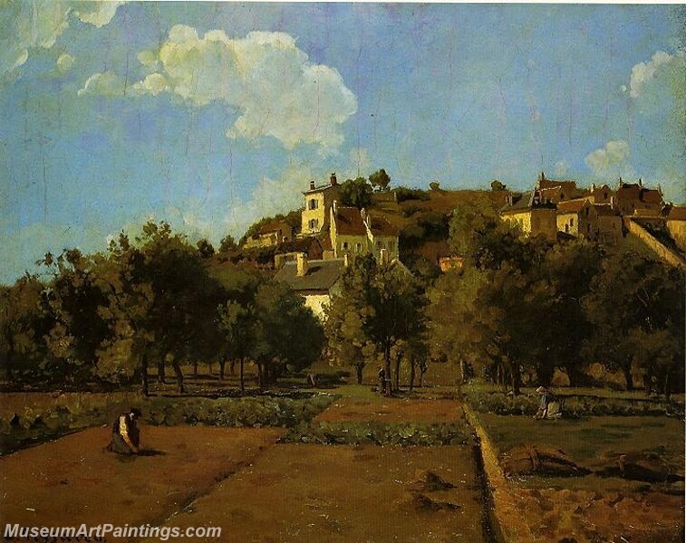 The Gardens of l Hermitage Pontoise Painting