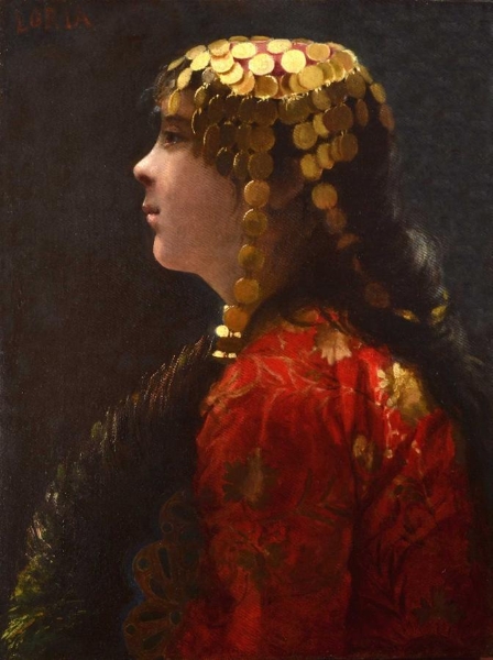 The Golden Headdress by Vincenzo Loria