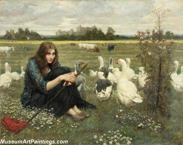 The Goose Girl Painting