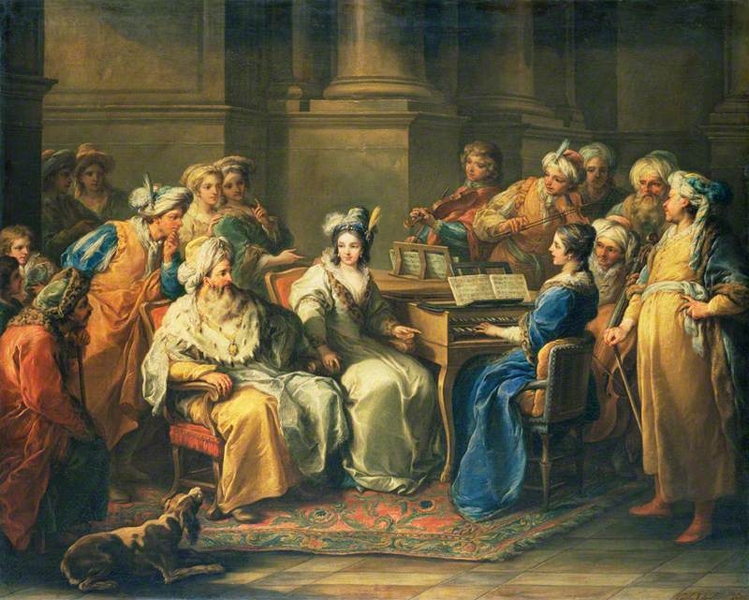 The Grand Turk Giving a Concert to his Mistress by Carle van Loo