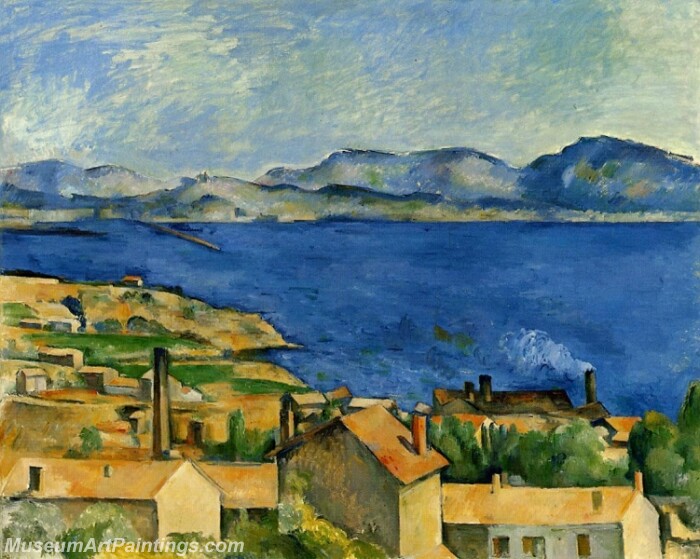 The Gulf of Marseille Seen from L'Estaque Painting