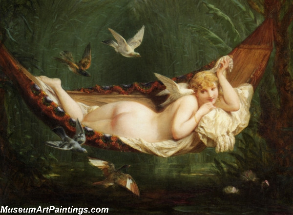 The Hammock by Henri Pierre Picou