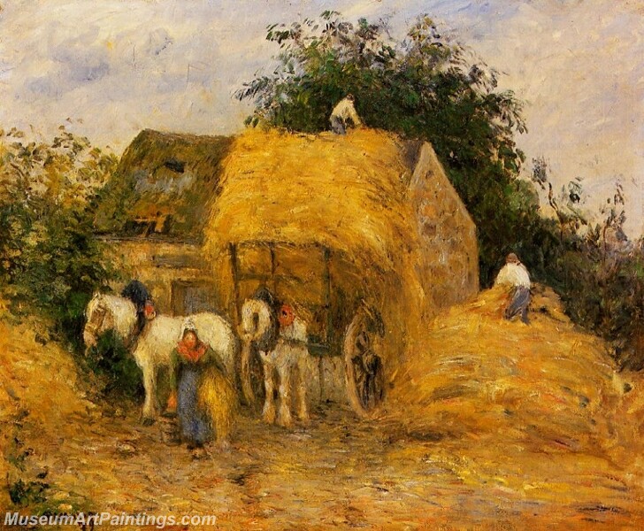 The Hay Wagon Montfoucault Painting