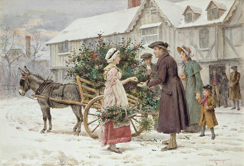 The Holly Cart Painting