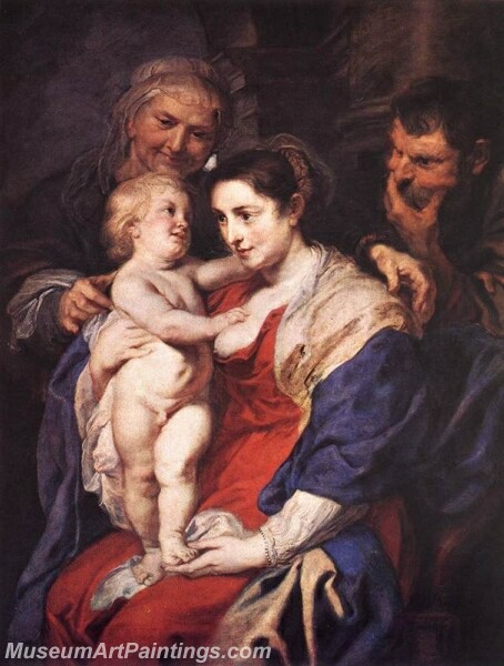 The Holy Family with St Anne Painting