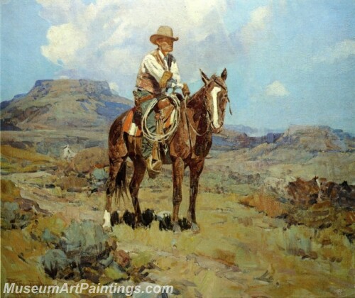 The Horse Wrangler Painting