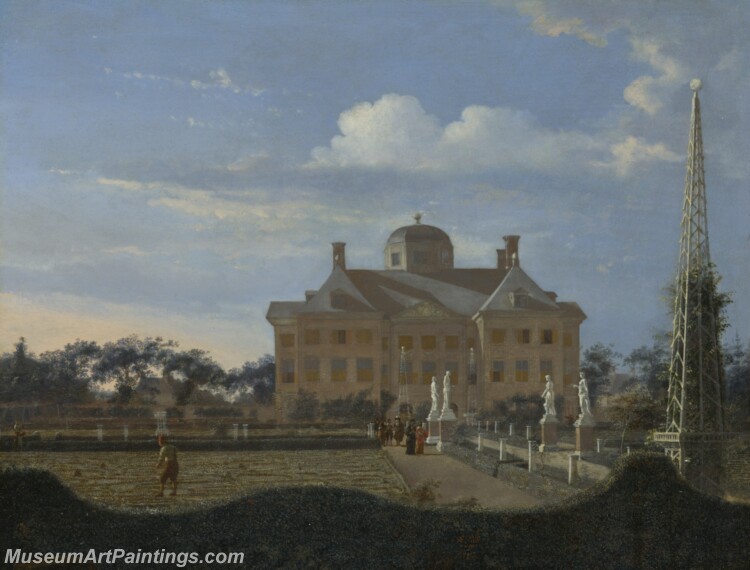 The Huis ten Bosch at The Hague Painting