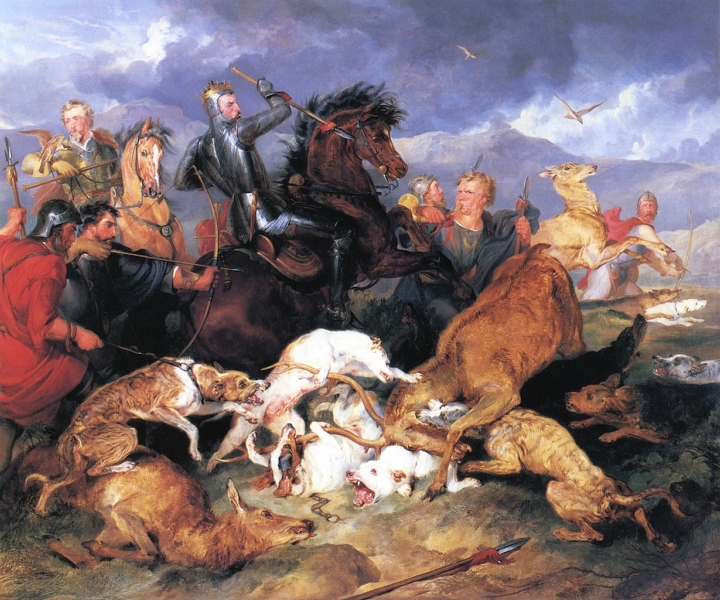 The Hunting of Chevy Chase by Sir Edwin Landseer