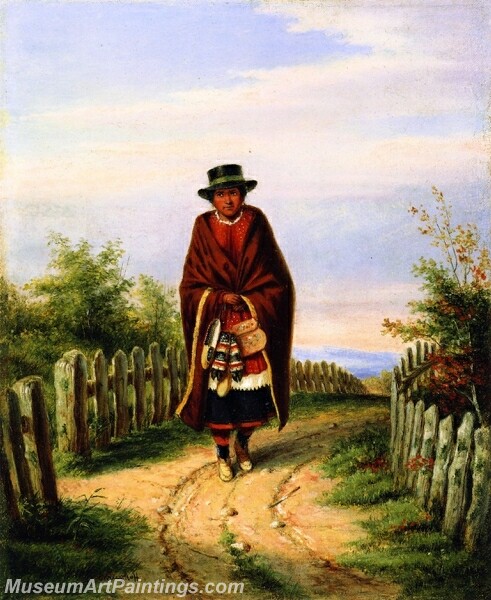 The Indian Moccasin Seller Painting