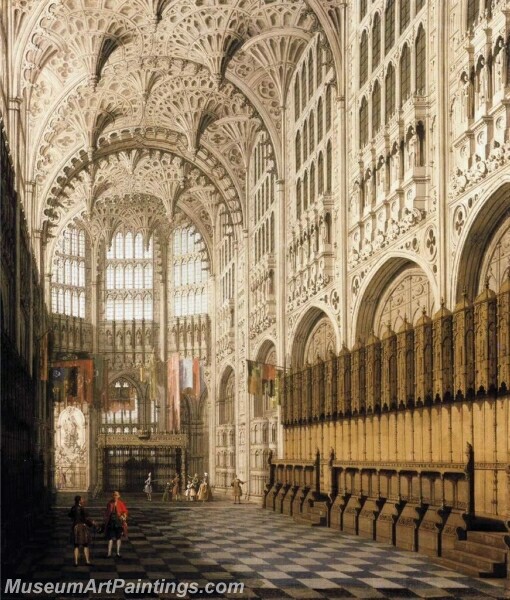 The Interior of Henry VIIs Chapel in Westminster Abbey Painting