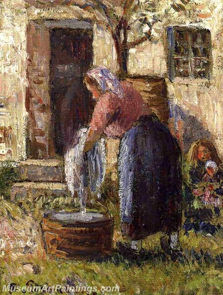 The Laundry Woman 01 Painting