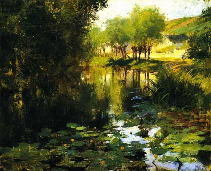 The Lily Pond by Willard Leroy Metcalf