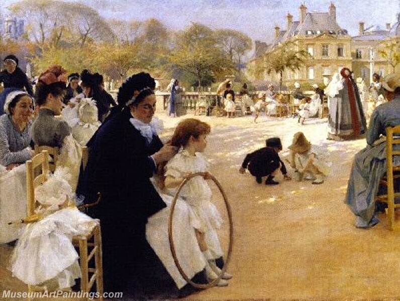 The Luxembourg Gardens Paris Painting