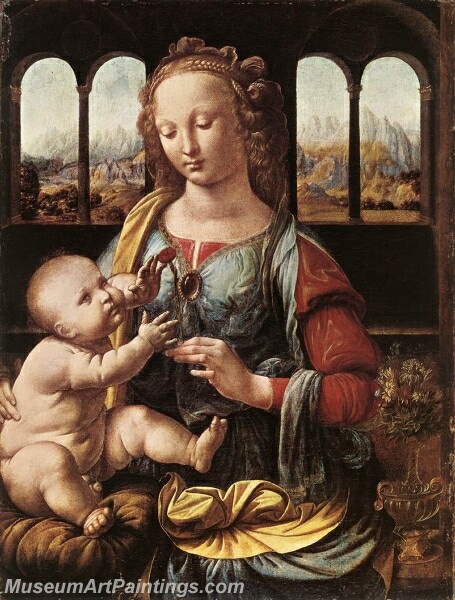 The Madonna of the Carnation Painting