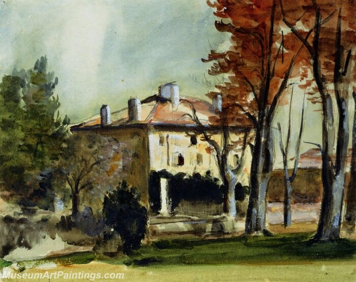 The Manor House at Jas de Bouffan Painting