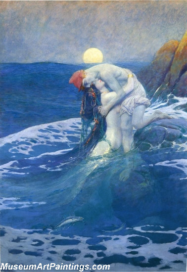 The Mermaid Painting by Howard Pyle