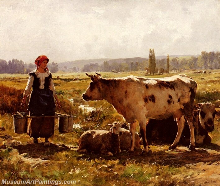 The Milkmaid Painting