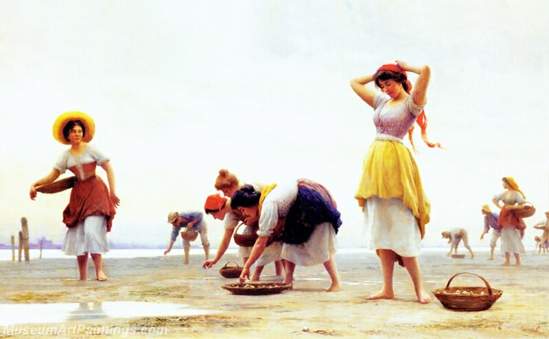 The Mussel Gatherers Painting