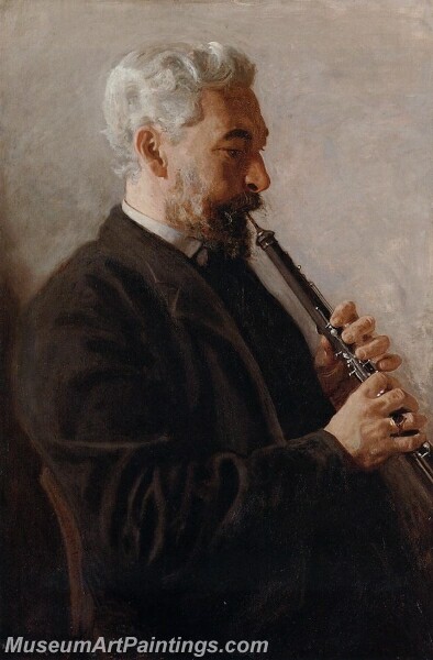 The Oboe Player Painting