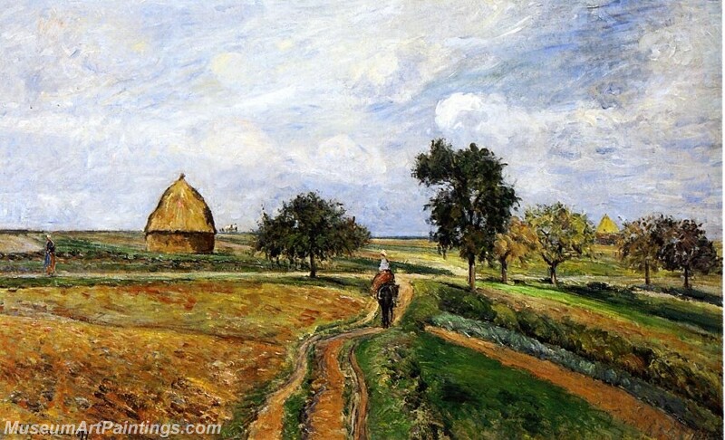 The Old Ennery Road in Pontoise Painting