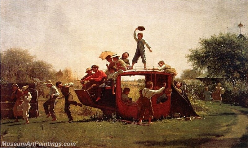 The Old Stagecoach Painting