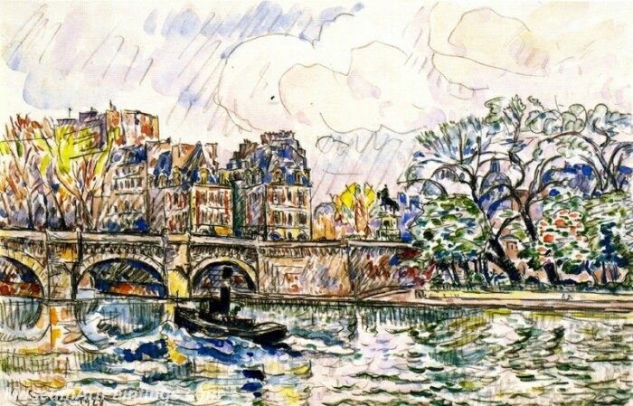 The Pont Neuf Paris Painting