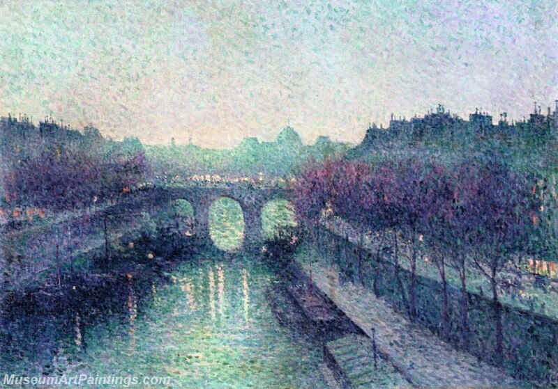 The Pont Neuf The Seine the Small Arm Painting