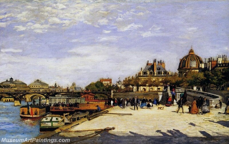 The Pont des Arts and the Institut de France Painting