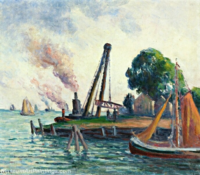 The Port of Amsterdam Painting