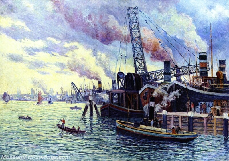 The Port of Rotterdam 4 Painting