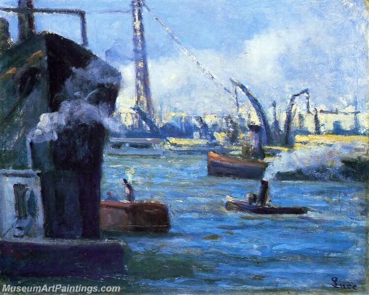 The Port of Rouen Painting