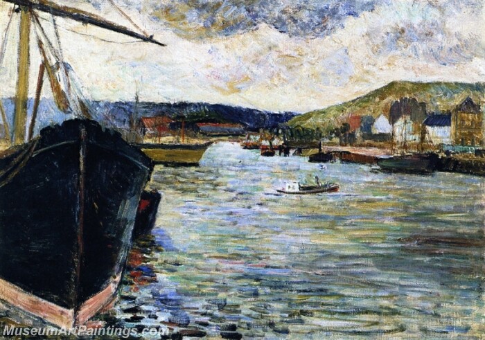 The Port of Rouen Painting