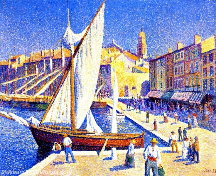 The Port of Saint Tropez Painting