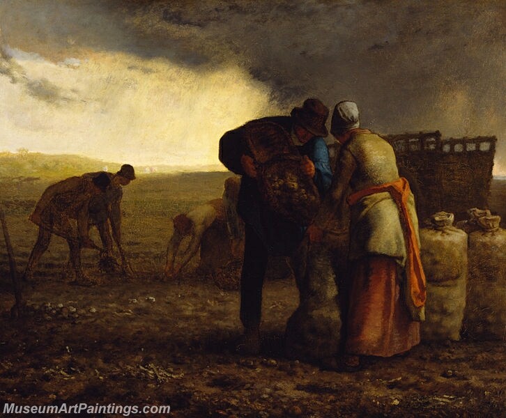 The Potato Harvest Painting