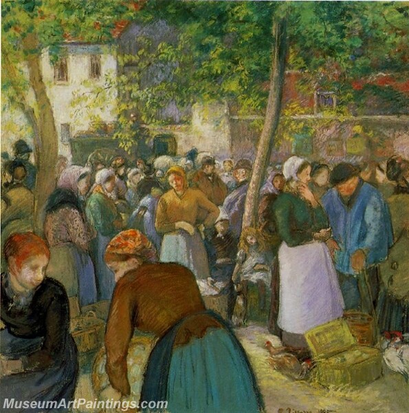 The Poultry Market Painting