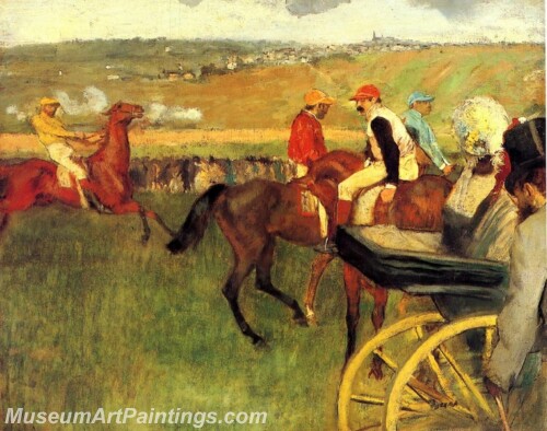 The Racecourse Amateur Jockeys Painting