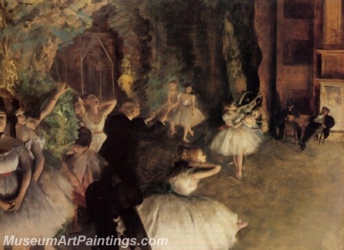 The Rehearsal of the Ballet on Stage Painting